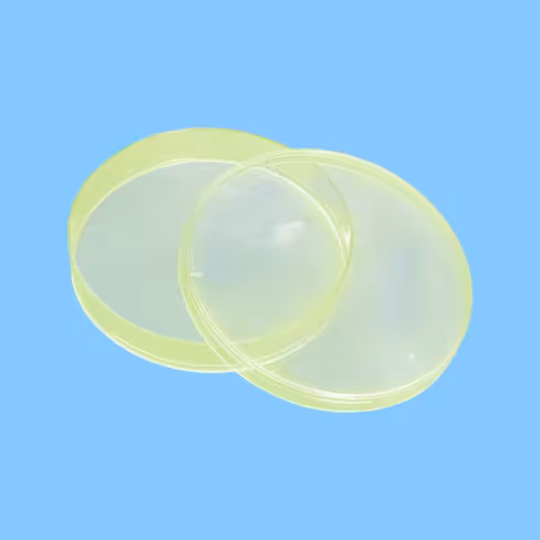 Boîte de Pétri Ø 90 mm avec ergots stérile machine jaune x 480