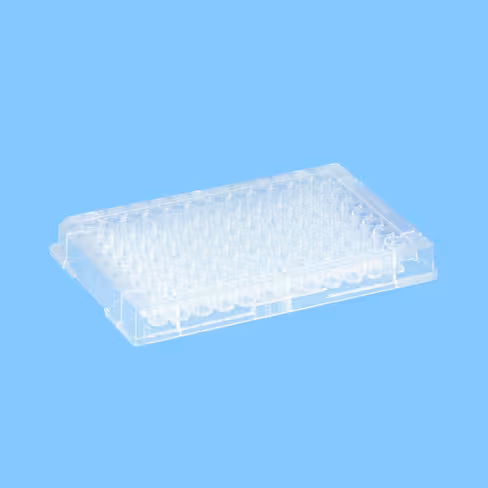 Microplaque 96 puits fond plat pour ELISA fixation moyenne x 50