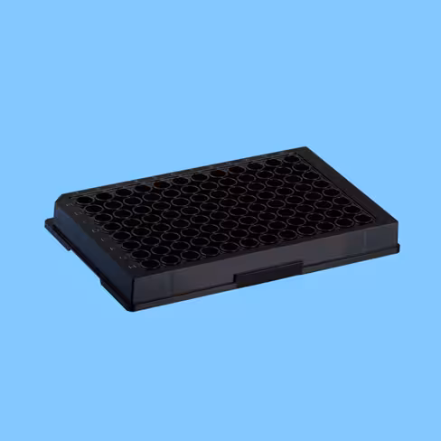 Microplaque 96 puits noire fond plat pour ELISA haute fixation x 50