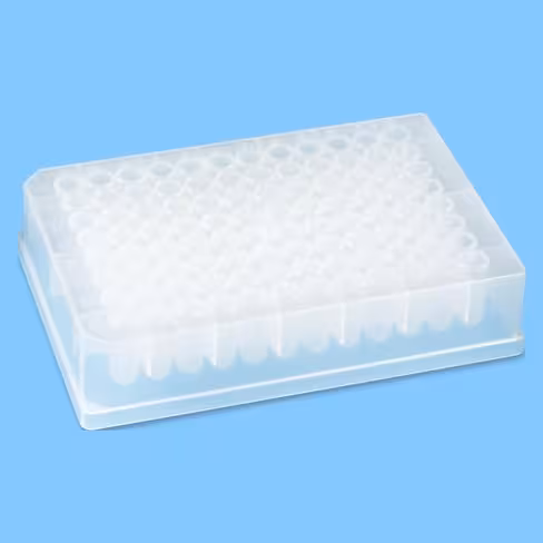 Plaque MégaBlock 96 Puits,fond rond, 0,5 ml, PP x 56