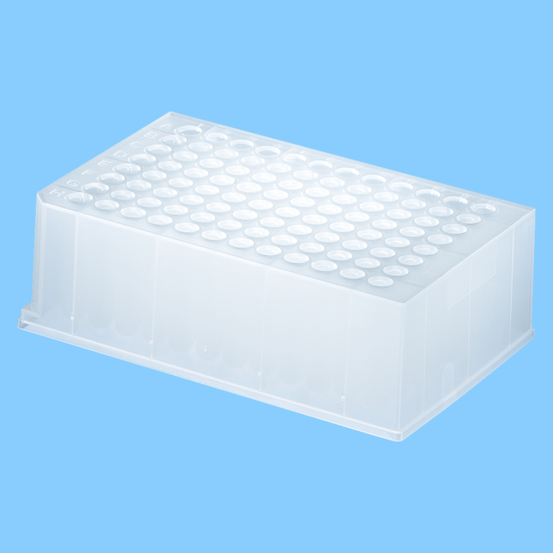 Plaque Mega Block 96 puits fond rond 1,2 ml PP x 32