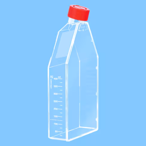 Flacon culture cellulaire T175 gamme rouge cellules adhérentes col incliné bouchon filtrant x 40