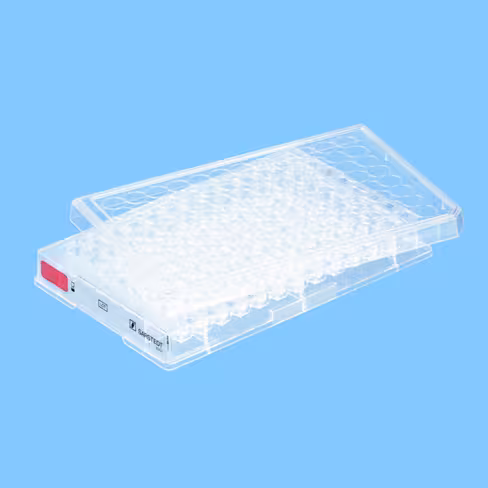 Plaque 96 puits pour culture cellulaire fond conique gamme rouge cellules adhérentes x 50