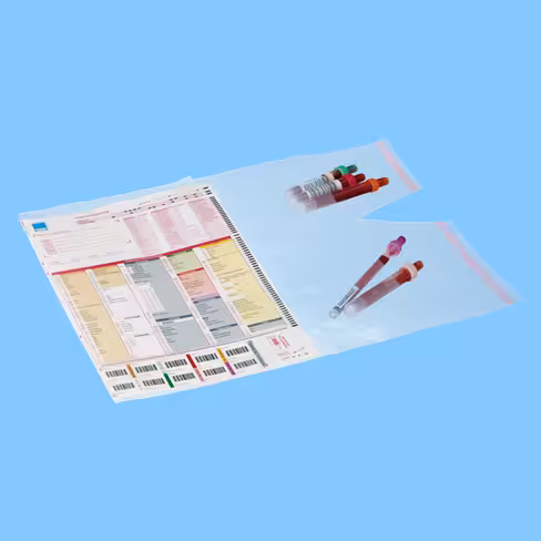 Enveloppe d expédition PE avec compartiment tubes attaché x 300