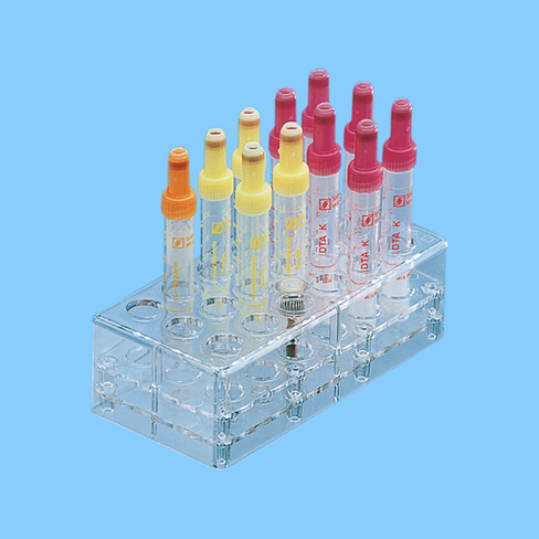 Portoir 18 trous pour tubes Ø 15 mm