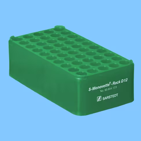 Portoir Ø 12 vert 50 trous pour tubes Ø 12 mm