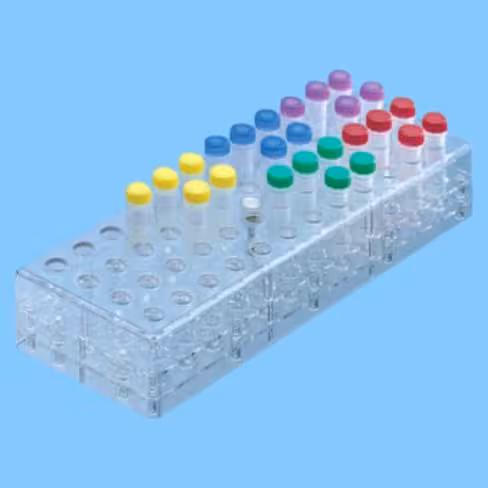 Portoir 48 trous pour microtubes 2 ml et Microvette