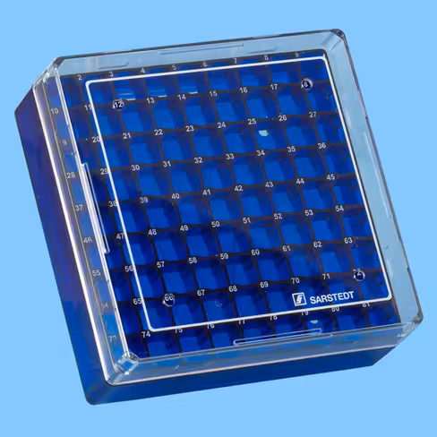 Boîte Cryobox pour stockage de 81 cryotubes 1 - 2 ml bleue x 20