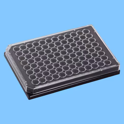 Plaque 96 puits fond plat lumox culture cellulaire x 20