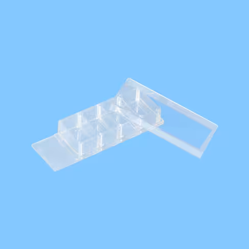 Chambre de Culture 4 puits sur lame PCA, détachable x 6