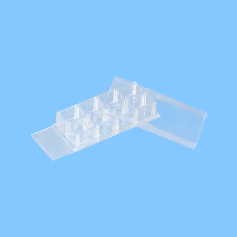 Chambre de Culture 8 puits sur lame PCA, détachable x 6