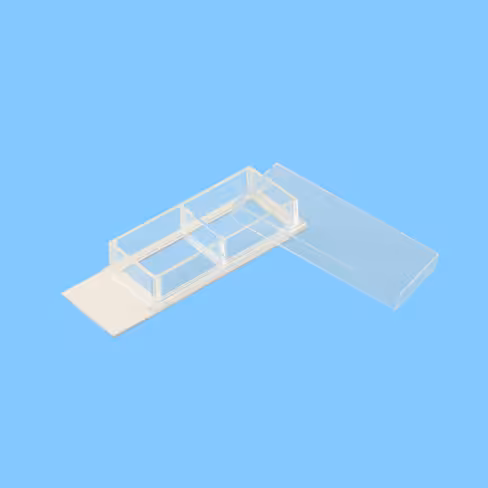 Chambre de culture 2 puits Lumox sur lame détachable x 96