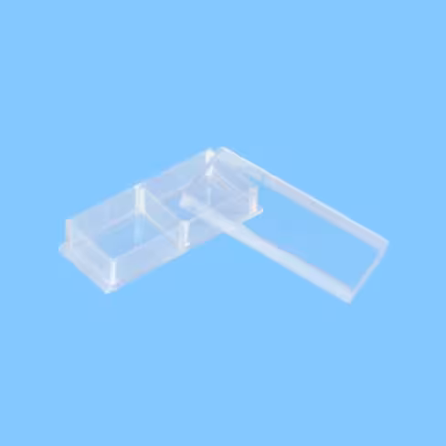 Chambre culture 2 puits sur lamelle verre 170 µm x 96