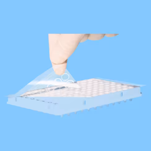 Film transparent polyester haute adhérence pour microplaques DNAse-RNAse free x 100