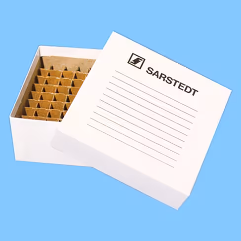 Boîte de congélation+séparateur pour 81 tubes de 3 ml carton plastifié 135/135/56 x 10