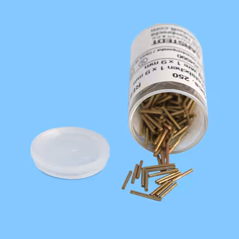Index métallique pour capillaire gaz du sang Lg 9 mm Ø 1 mm x 250