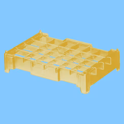 Portoir jaune pour plaque PCR Multiply x 5