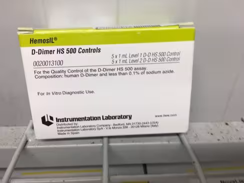 HemosIL D-Dimer HS 500 Controls