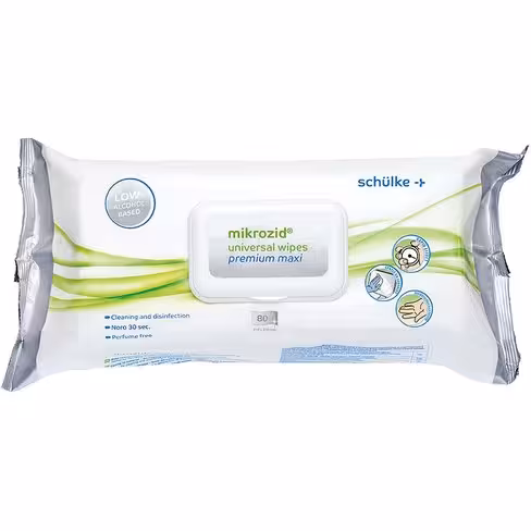 Lingettes désinfectantes MIKROZID UNIVERSAL, 20 x 20 cm, 30% d'alcool, en sachet x 100