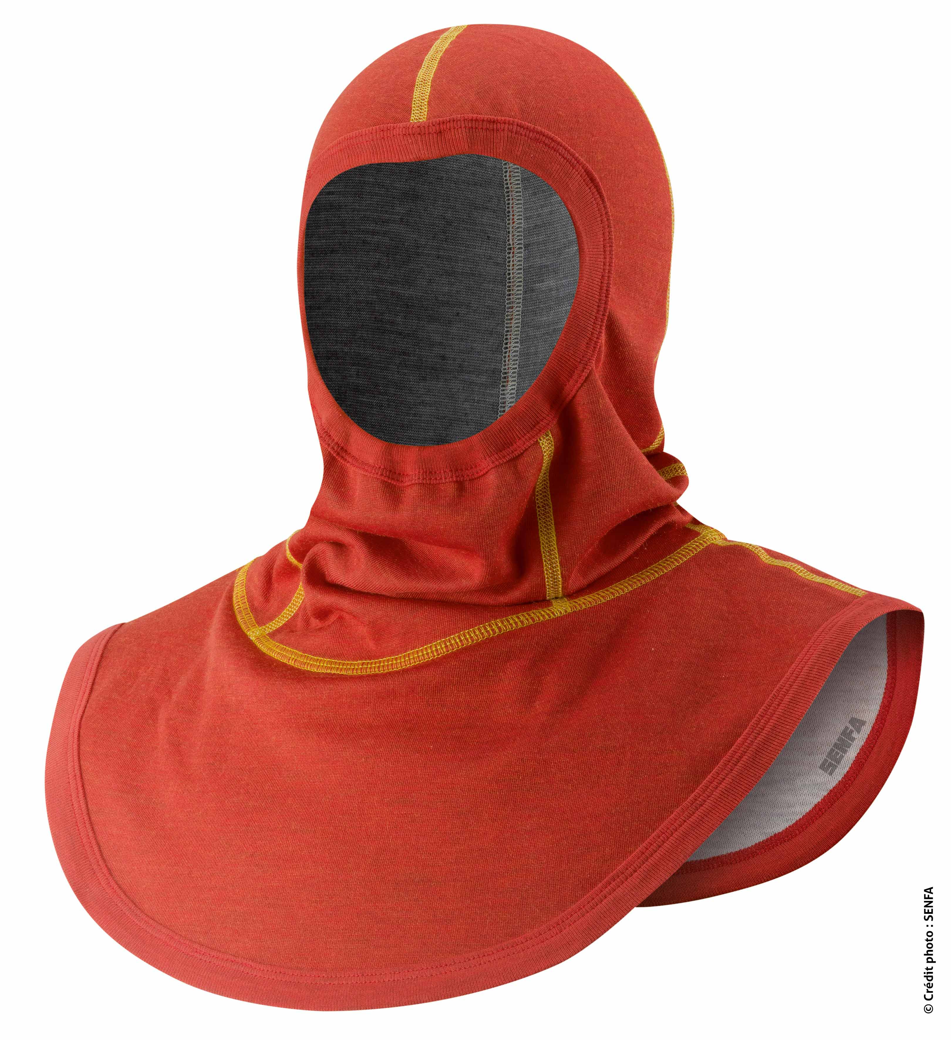 Cagoule filtrante intégrale - sapeur-pompier - rouge - barrière de filtration Nanox