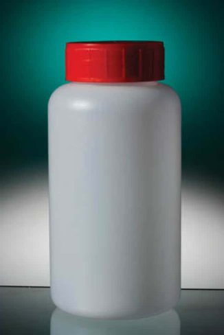 Flacon rond de 250 ml en PEHD naturel 37mm df x 145