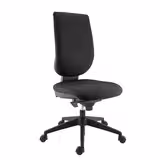 Chaise de bureau Tertio S - tissu noir panthère 009 - roulette pour sol dur