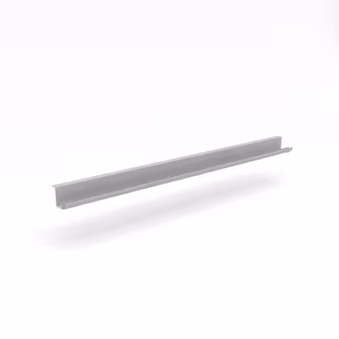 Goulotte d'électrification horizontale Léandre Manager pour bureau mélaminé pieds cadre ou panneaux - pvc alu -
