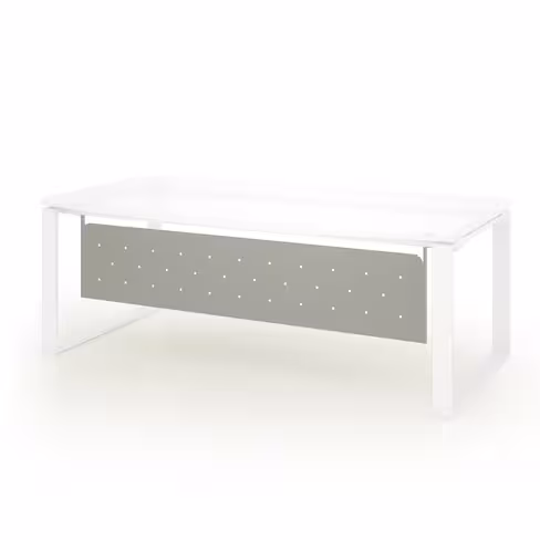 Voile de fond métallique pour bureau Léandre Manager - l. 200 cm pieds cadre
