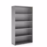 Bibliothèque ouverte mélaminé Léandre Manager - h. 215,8 x l. 120 cm - 4 tablettes mélaminé