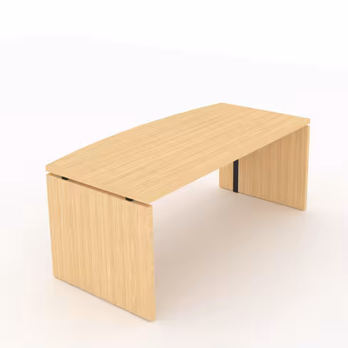 Bureau courbe Amphitéo - l. 180 x pr. 80-90 cm