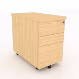 Caisson hauteur bureau Amphitéo - 2 tiroirs plats et 1 tiroir dossiers suspendus - pr. 80 cm