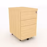 Caisson hauteur bureau Amphitéo - 2 tiroirs plats et 1 tiroir dossiers suspendus - pr. 60 cm