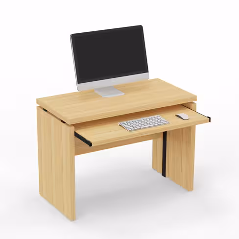 Table informatique Amphitéo - l. 100 x pr. 50 cm - avec tablette