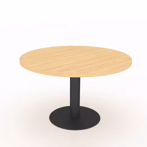 Table de réunion ronde 4 places Amphitéo - piétement central