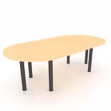 Table de réunion oblongue 6 à 8 places Amphitéo - 6 pieds