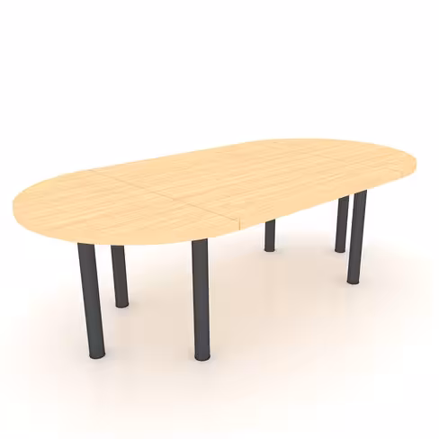 Table de réunion oblongue 6 à 8 places Amphitéo - 6 pieds