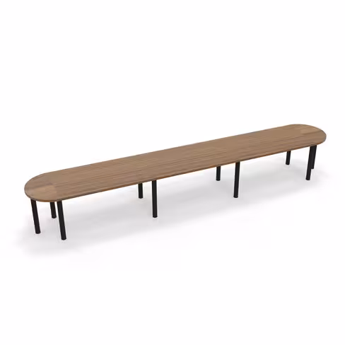 Table de réunion oblongue 14 places Amphitéo - 10 pieds