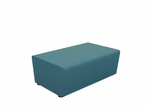 Pouf 2 places Mendi - textile enduit uni