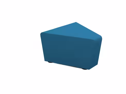 Pouf d'angle 45° Mendi - textile enduit grainé