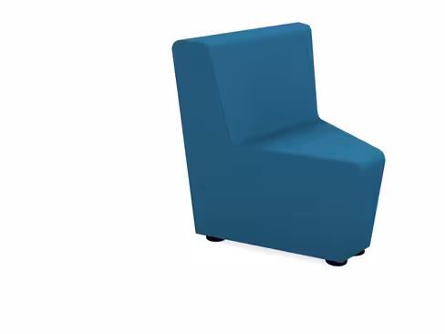 Chauffeuse d'angle 45° Mendi - textile enduit grainé