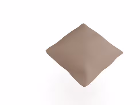 Coussin carré Mendi - 40 x 40 cm - textile enduit uni