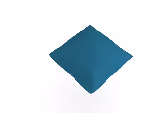 Coussin carré Mendi - 40 x 40 cm - textile enduit grainé