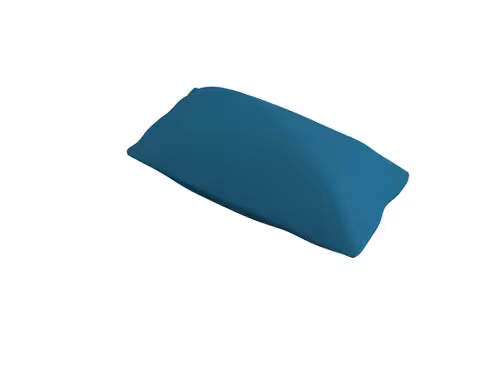 Coussin rectangulaire Mendi - 25 x 45 cm - textile enduit grainé