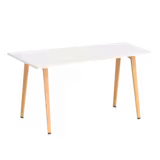 Table haute trapèze B Free - 200 x 80-110 cm - piétement bois