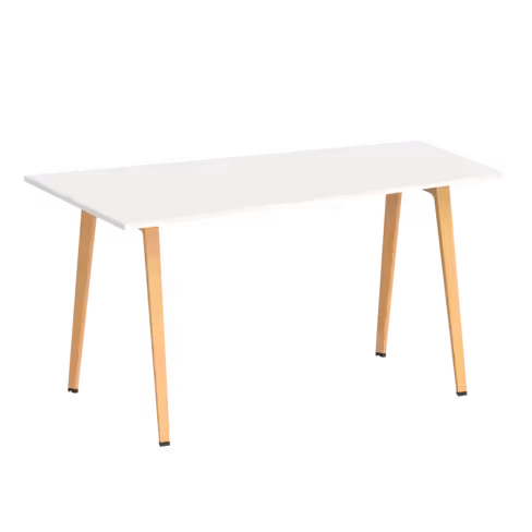 Table haute trapèze B Free - 200 x 80-110 cm - piétement bois