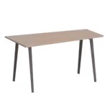 Table haute trapèze B Free - 200 x 80-110 cm - piétement métallique