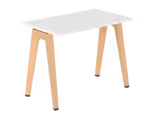 Table B Free - 100 x 60 cm - mélaminé - piétement bois