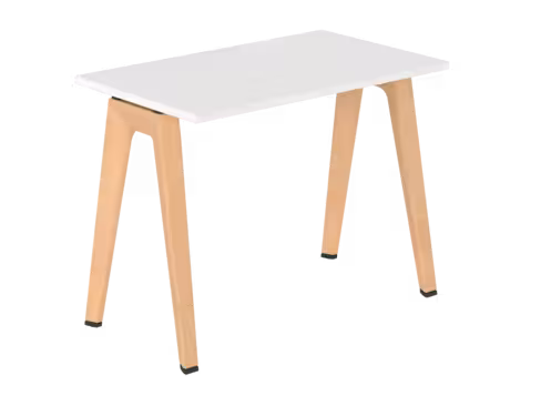 Table B Free - 100 x 60 cm - mélaminé - piétement bois