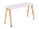 Table B Free - 140 x 60 cm - mélaminé - piétement bois