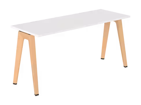Table B Free - 160 x 60 cm - mélaminé - piétement bois